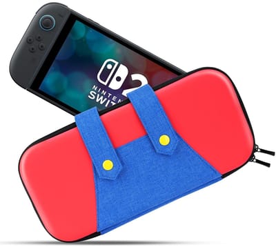 Dailygoods - Tas compatibel met Nintendo Switch 2 model 2025, draagbare beschermende harde koffer met opbergruimte voor 10 spellen, EVA-reiskoffer voor Switch 2-accessoires