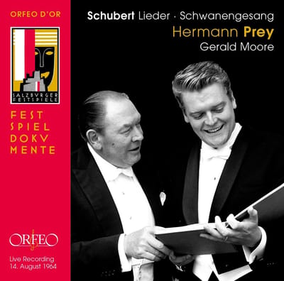 Hermann Prey, Gerald Moore - Schubert: Lieder, Schwanengesang (CD)