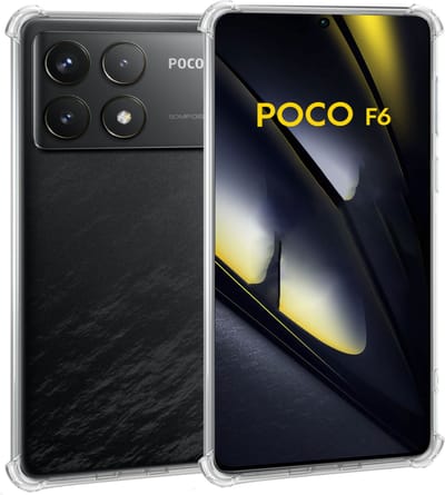 Geschikt voor POCO F6 Pro - Hoesje - Shock Proof Case – Cover Transparant