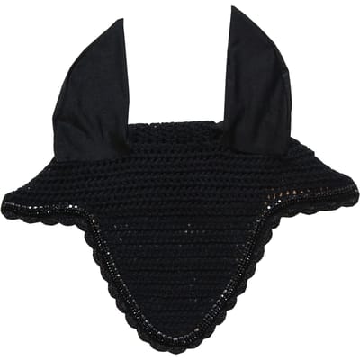 Kentucky Horsewear - Oornetje lang stone & pearl zwart
