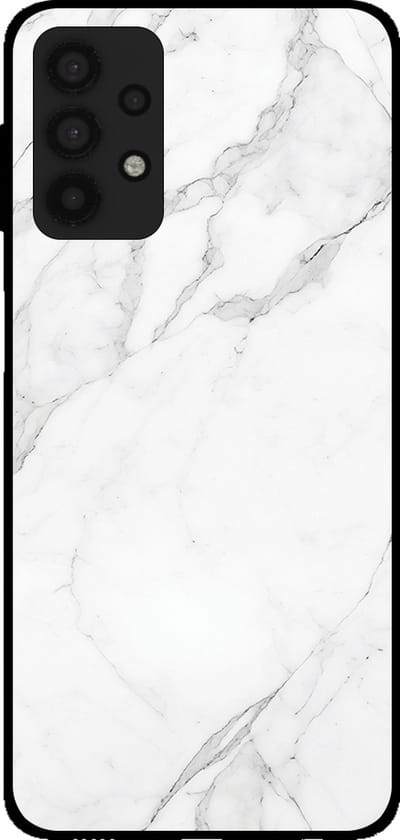 Smartphonica Telefoonhoesje voor Samsung Galaxy A32 5G met marmer opdruk - TPU backcover case marble design - Wit geschikt voor Samsung Galaxy A32 5G