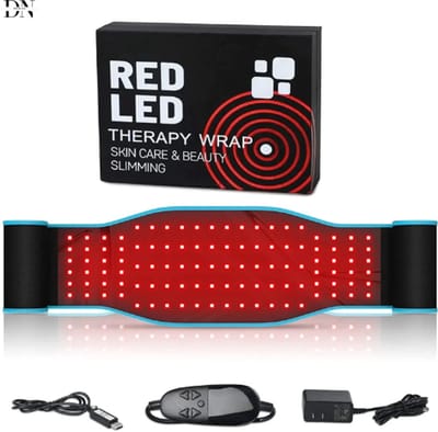 Deniva - Red Light Therapy - Infrarood - Infrarood & Rood Licht Therapie Pad - Riem - 660 & 850 Nm - Pad Voor Rug, Knie & Spieren