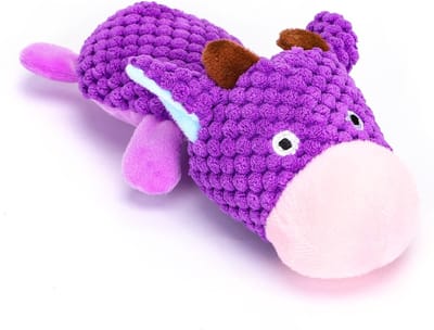 Nobleza Hondenspeeltje met piep - Honden speelgoed - 20 cm - Paars