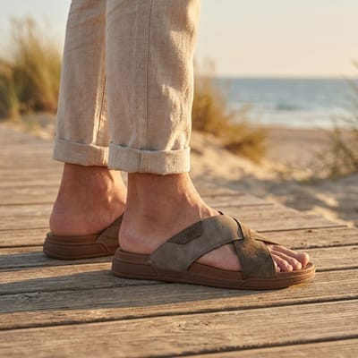 Rieker Rieker Slippers bruin Synthetisch