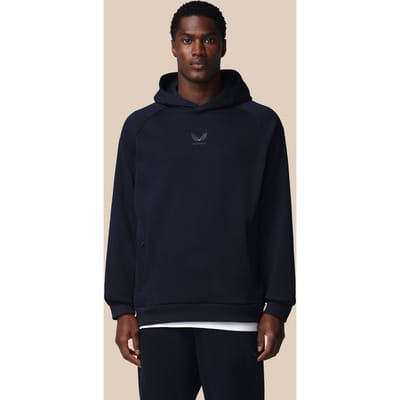 Heren Adapt Lange Mouwen Katoen Fleece Hoodie - Marineblauw