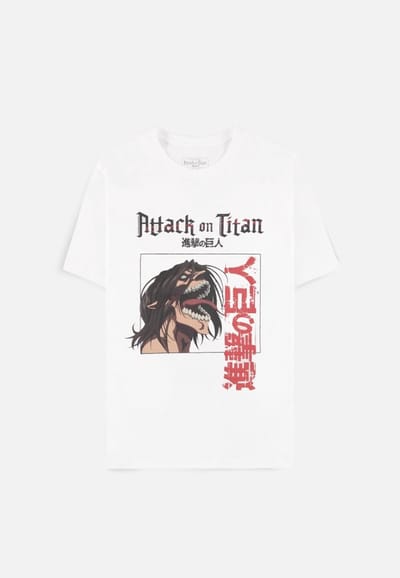 Attack On Titan Channel Titan T-shirt wit XXL - Katoen - Anime, Fan merch, TV-series