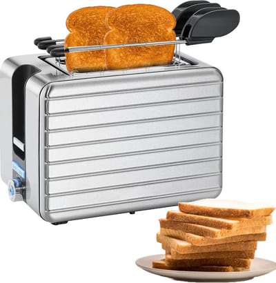MKSS® Broodrooster met Tostiklemmen - Toaster - Broodroosters - Zilver