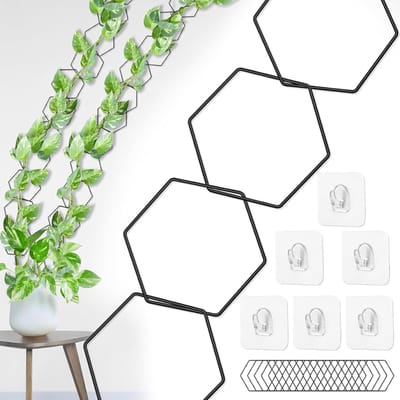 CRLYN® Klimrek Planten - Plantensteunen voor Klimplanten - Wandrek voor Buiten - Zwart