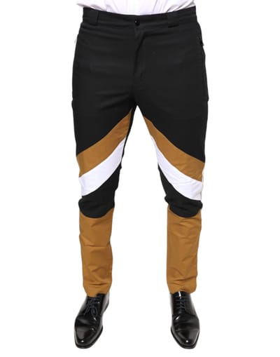 Kleurblok Straight Leg Broek