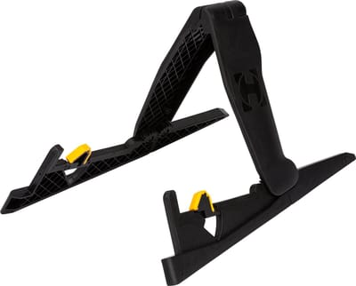 HERCULES Stands HCGS-200B gitaarstandaard, EZPack, compact, voor akoestische en elektrische gitaar