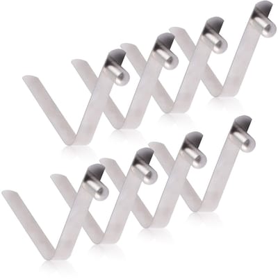 Store_8 - Tentstokclips - Roestvrijstalen Clips - Eenvoudige installatie - 8 Stuks - Geschikt voor Kajak en Tentstok - Ideaal voor Kampeerders