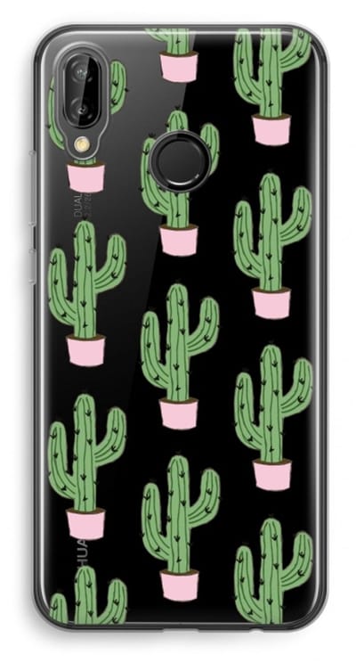 Case Company® - Hoesje geschikt voor Huawei P20 Lite hoesje - Cactus Lover - Soft Cover Telefoonhoesje - Bescherming aan alle Kanten en Schermrand