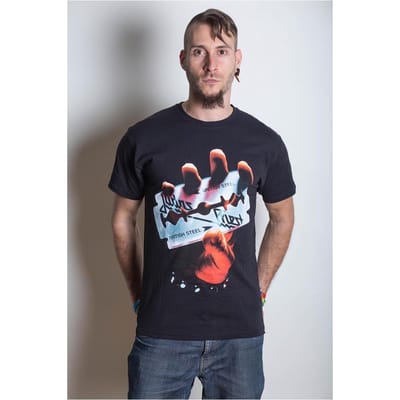 Judas Priest - British Steel Heren T-shirt - L - Zwart