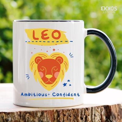 Leeuw Mok | Sterrenbeelden | Mok met tekst | Grappige mok | Verjaardag cadeau | Cadeau voor man | Cadeau voor vrouw | Cadeau voor haar | Cadeau voor hem | Grappige cadeau | Thee glazen | Valentijn cadeautjes | Koffiekopjes
