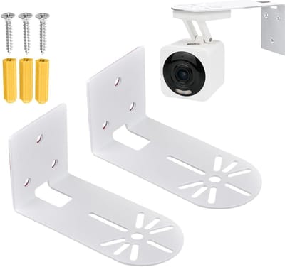 Camera Wandhouder - Bevestigingsklem - Brede Bewaking - Verticaal Instelbaar - 9 x 4.5 x 5 cm - Zwart