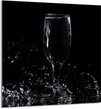 TMK ArtDeko - Glas Snijplank - 60x65cm - Wijnontwerp - Multifuntioneel