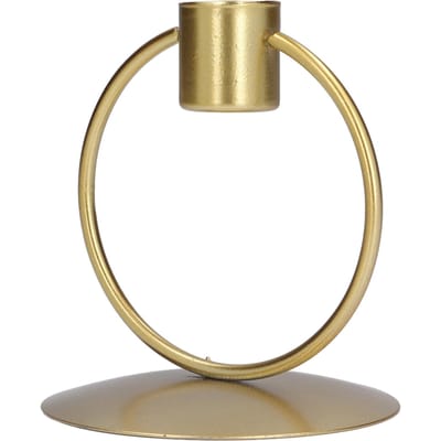 Kandelaar Eenvoudig Elegant Gouden IJzeren Ronde Kandelaar Huis Tafel Decoratie beige