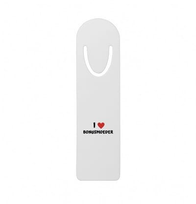 Hacebo® - I love bonusmoeder metalen boekenlegger - Moeder - de liefste bonusmoeder - Moeder cadeautjes - moederdag - verjaardag - geschenk - kado Bladwijzer boekenleggers - 12.7 cm x 3.2cm