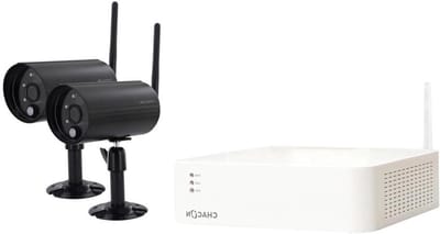 Draadloze DVR-kit - Beveiligingscamera set - Huis bewaken - Digitale draadloze overdracht - 300 m bereik - Zwart