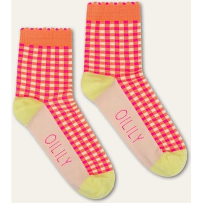 Oilily Mahika Sokken- maat26-28 Roze Glo