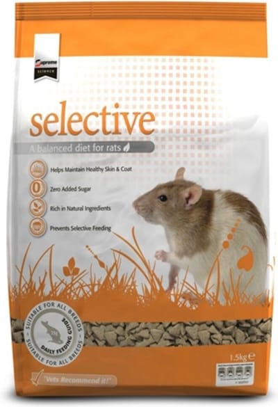 Supreme Science Selective Rat & Muis - 4 x 1,5 kg - Voordeelverpakking