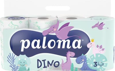 Toiletpapier Paloma DINO 3 laags - 150 vel - 8 rollen