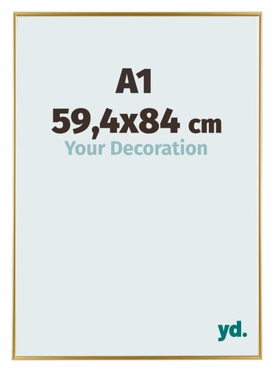 Your Decoration - Fotolijst A1 59,4x84 cm - Kunststof - Goud - Evry