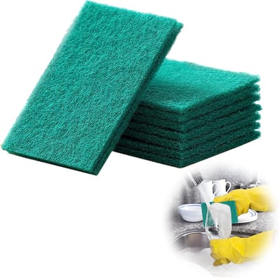 Schuurkussen Set - Reinigingspads Keuken - Hardnekkig Vuil Verwijderen - Duurzaam Materiaal - 20 Stuks - Groen