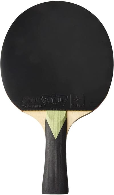 Tafeltennis Racket - Ping Pong Bat - All Round Spel - 7 Laags Hout - 29 x 19 cm - Groen