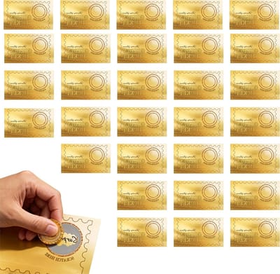 15 Stuks Gouden Ticketbonnen met Krasstickers voor Verjaardagscadeaus, Vakantie en Kleine Bedrijven
