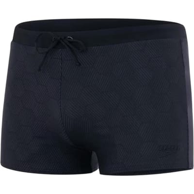 Speedo Geometrische zwemshort heren (Zwart/Grijs)