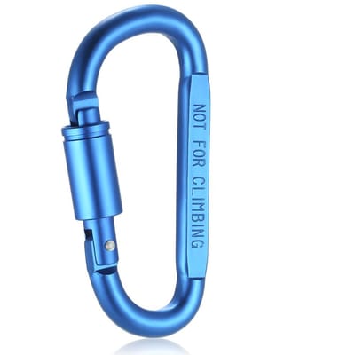 Lixada aluminium D-ring vergrendeling karabijnhaak schroefslot ophanghaak gesp sleutelhanger voor kamperen wandelen