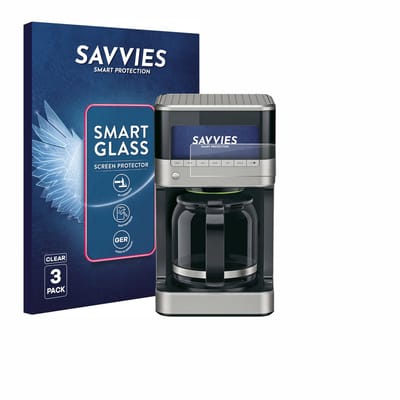 3 Stuks Savvies Screenprotector - geschikt voor Braun PurAroma 7 - beschermfolie glas transparant