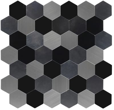 Zelfklevende Mozaïek Steenstrip Hexagon Black Galaxy