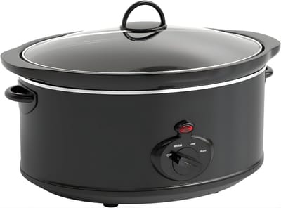 DnA® Slowcooker Met Timer - Slowcooker - Crockpot Slowcooker - Zwart - ‎25cm x 29cm x 40cm