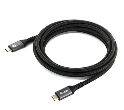 Equip 128384 USB-kabel USB4 Gen 2x2 3 m USB C 20 Gbit/s 240 W Zwart