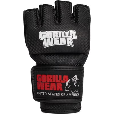 Gorilla Wear Berea MMA Handschoenen (Zonder Duim) - MMA Gloves - Zwart/Wit - L/XL