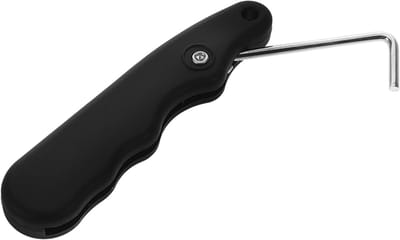 Schaatsspanner Tool - Veterspanner Schaats - Schaatsen Strakker - Opvouwbaar Ontwerp - 9.3 cm - Zwart