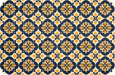 Badmat 60x40 cm - Antislip - Patroon - Siertegel - Kleurrijk - Badmatten voor badkamer - Badkamermat - Douchemat - Badkamer mat