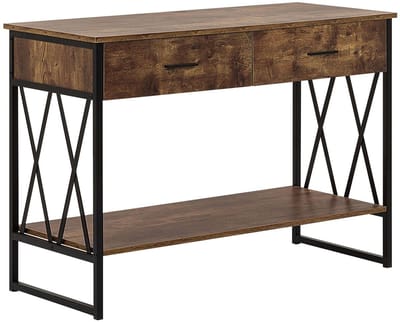 AYDEN - Consoletafel - Donkere houtkleur - MDF