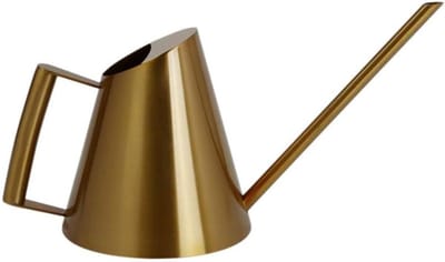 Waterkan Roestvrij Staal - Gieter Pot - Planten Water Geven - Lange Nauwkeurige Tuit - 400-1500ml - Goud