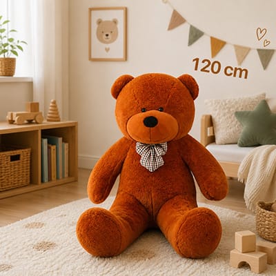 Grote Knuffelbeer - Grote witte knuffelbeer - 120 cm - Zacht en knus