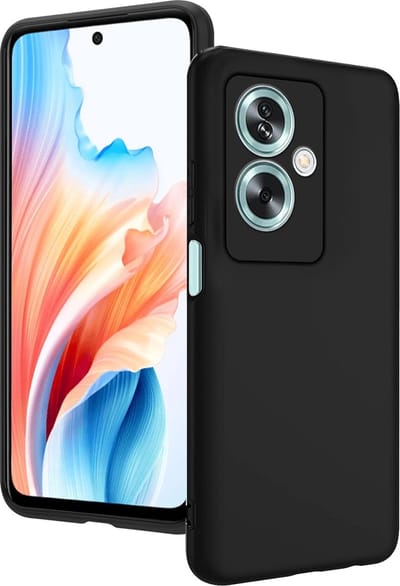 Casemania Hoesje Geschikt voor Oppo A79 5G - Zwart - Siliconen Back Cover