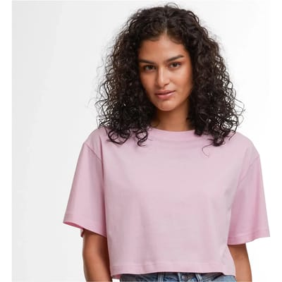 Build your Brand Ladies Short Oversized Tee BY264 - SOFT LILAC - S