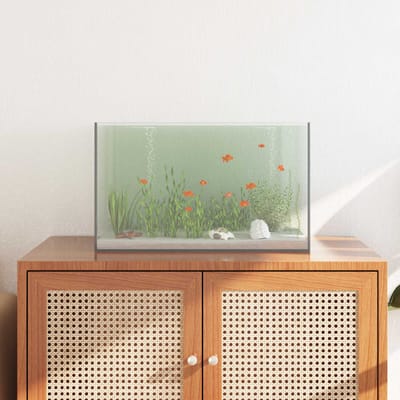 vidaXL Aquarium met opslag Doorzichtig 50 x 30 x 30 cm Glas
