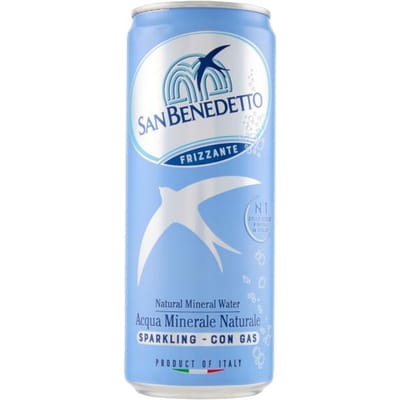 Bruisend mineraalwater in blik 330ml - san benedetto