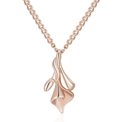 Collier Pendentif Mariage Ethnique Fleur Unique Pour Femmes Mode Couleur Or Rose Haute Qualité Bijoux Fins Quotidien beige