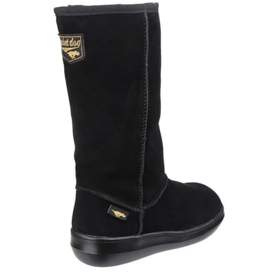 Rocket Dog Dames/Dames Sugardaddy Suede Pull-On Laarzen (Zwart)