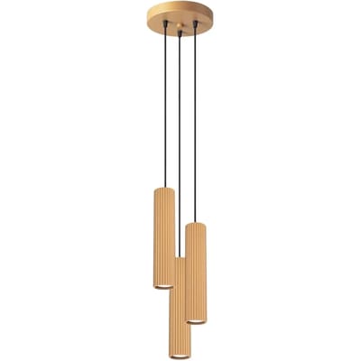 Sollux Lighting Hanglamp Karbon - GU10 - gouden - aluminium - 108x19.5x19.5cm