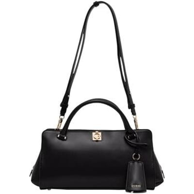 GUESS schoudertas handtas Audrey Girlfriend Satchel Black zwart